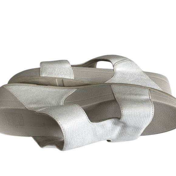 Women’s FitFlop Metallic Silver FitFlop Slide - Sz 9 - Picture 5 of 11